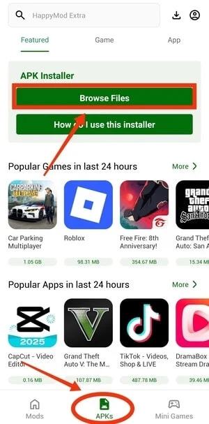 Find ModExtra APK Installer